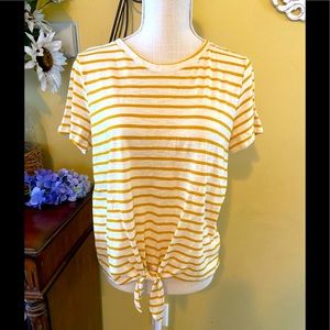 Striped Tee with knot